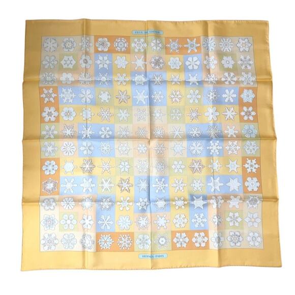 Hermes Carre Silk Scarf "Feux de l'Hiver" by Christiane Vauzelles 90cm NWT/Box - Picture 6 of 16